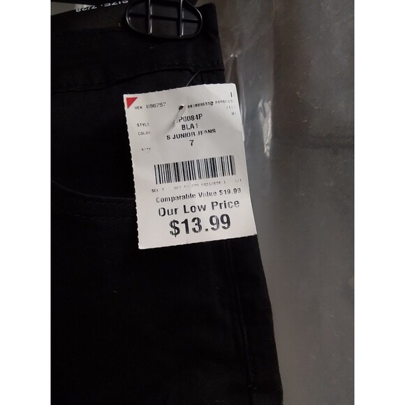 Monkey Ride Distressed Skinny Black Denim Jeans Size 7/8, New with tags - Picture 5 of 7